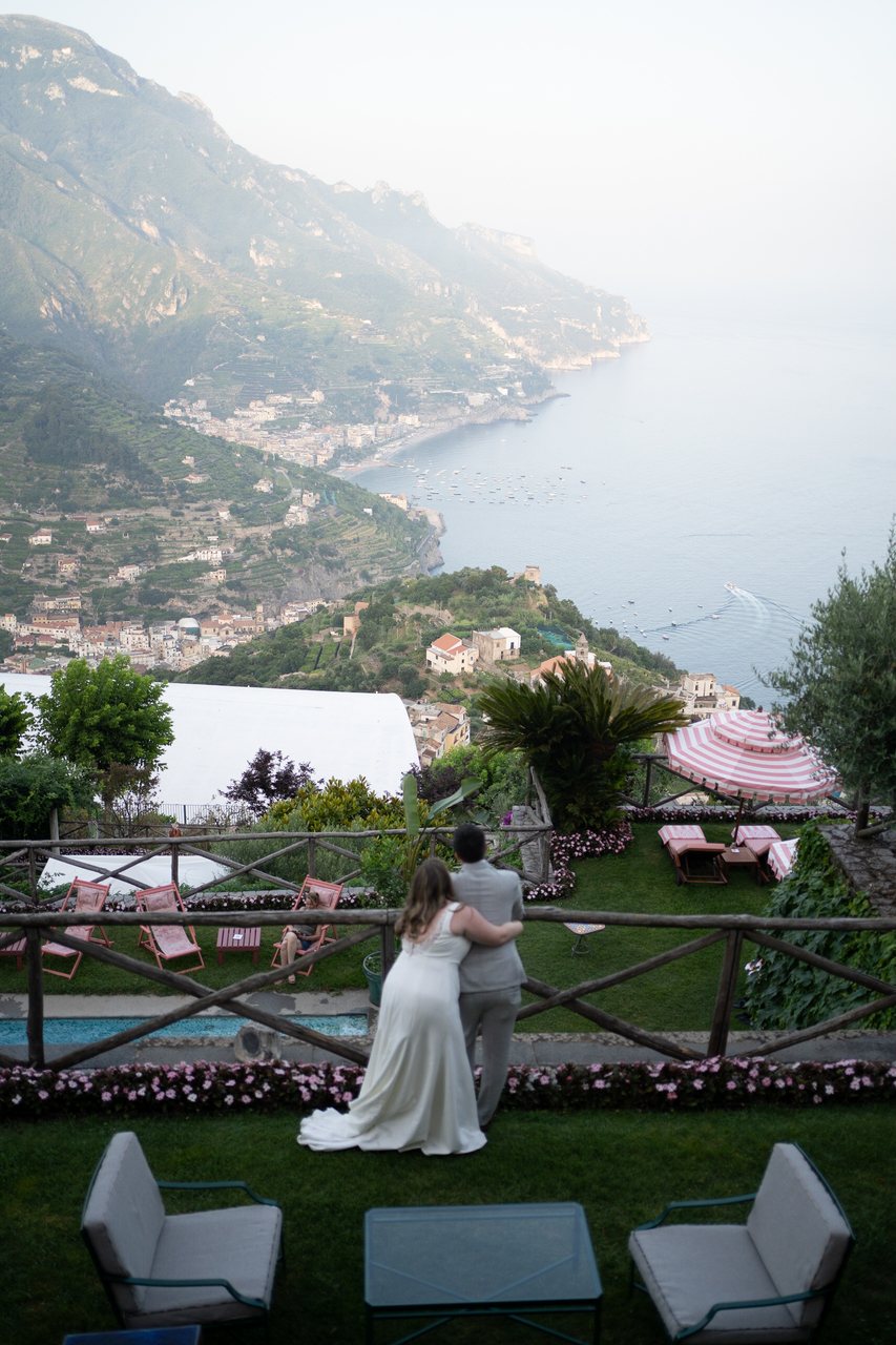 Amalfi Coast Bridal Portrait — Original RAW Before Editing